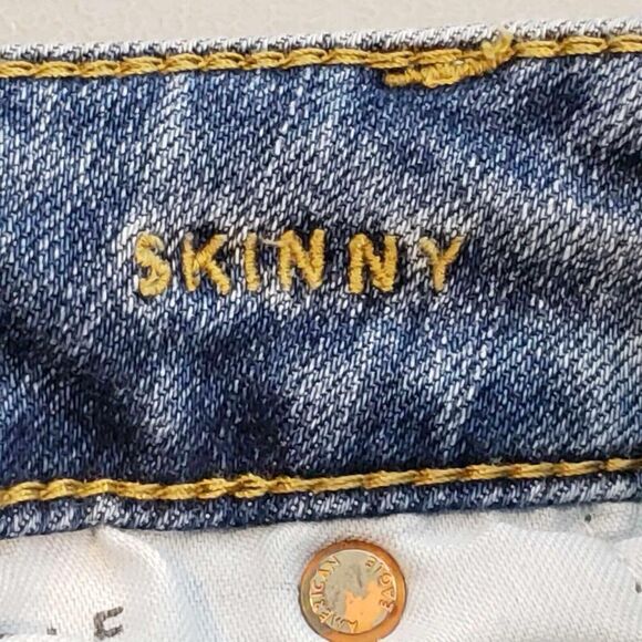 American Eagle AE Jeans Men’s Size 34x36 Light Wash Skinny Distressed - Picture 4 of 8